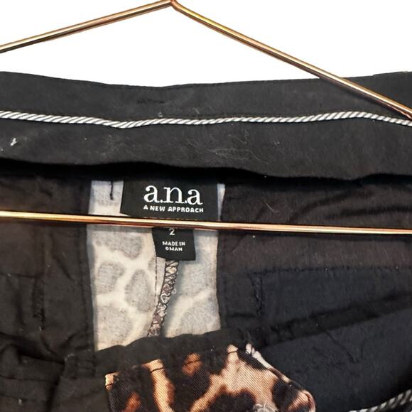 A.n.a by JCP Woman's size 2 leopard print pant - Picture 2 of 8